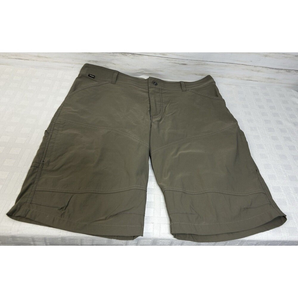 Kuhl Hiking Cargo Hiking Long Shorts Outdoor Brown Zip Pockets Men 38 pant shirt